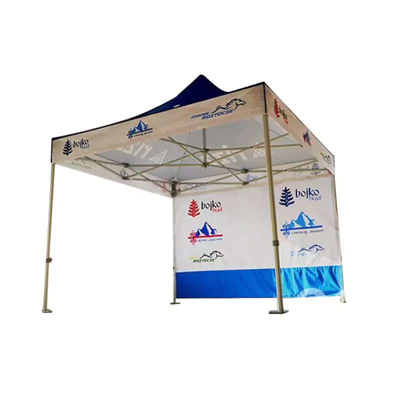 namiot ekspresowy handlowy z nadrukiem reklamowym Bojko
