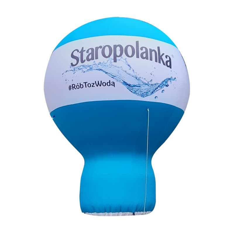 Balon reklamowy z nadrukiem 3m z talią Pneumatyczny Wentylatorowy Producent